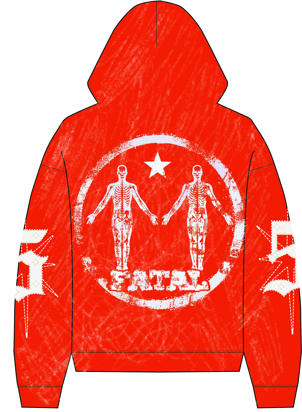 FATAL 5 JOGGING SET - "ALL RED" HOODIE