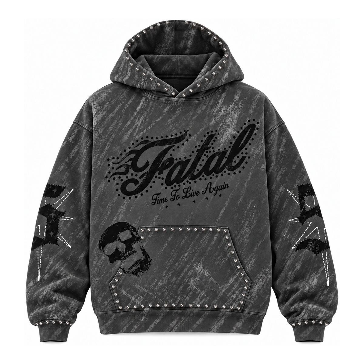FATAL 5 JOGGING SET - "GREY" HOODIE
