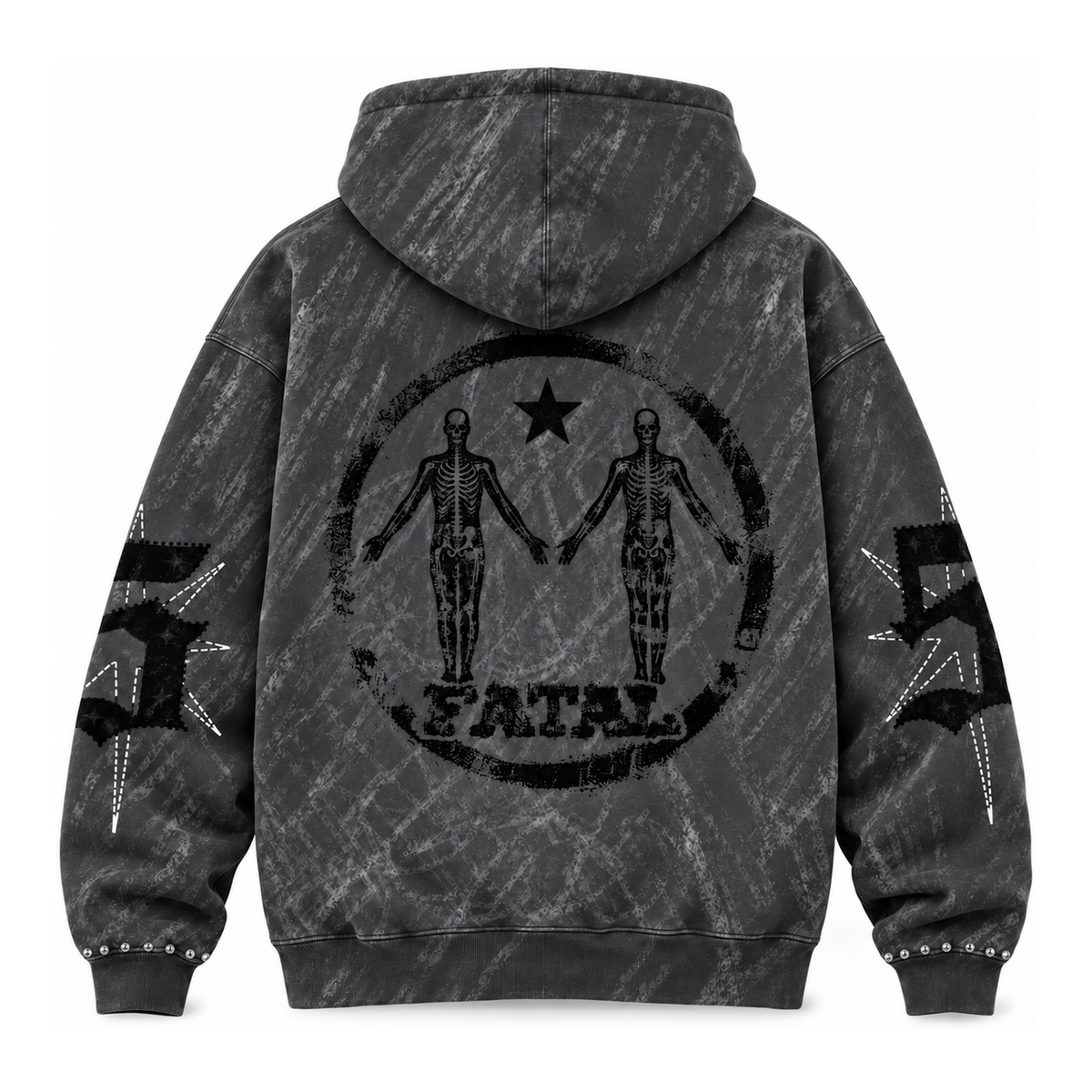 FATAL 5 JOGGING SET - "GREY" HOODIE