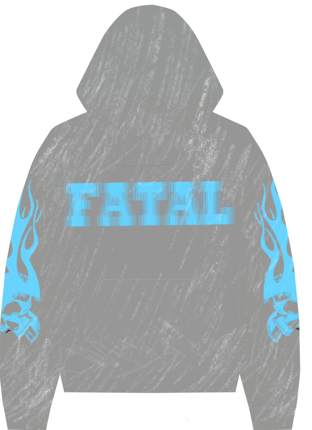 Fatal Rhinestone "Gray" Hoodie