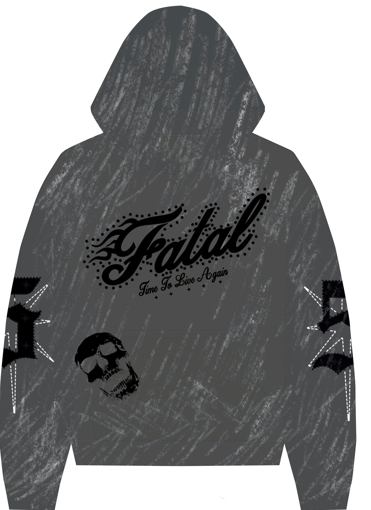 FATAL 5 JOGGING SET - "GREY" HOODIE