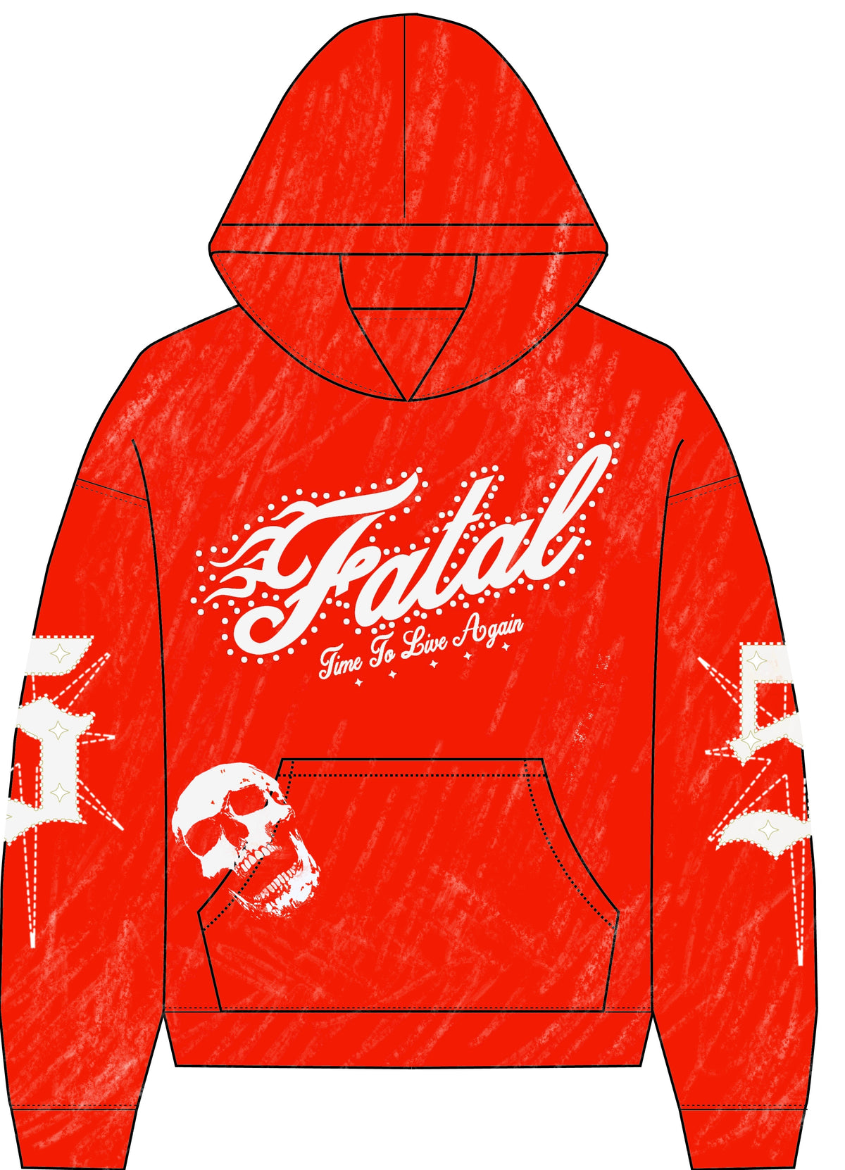 FATAL 5 JOGGING SET - "ALL RED" HOODIE