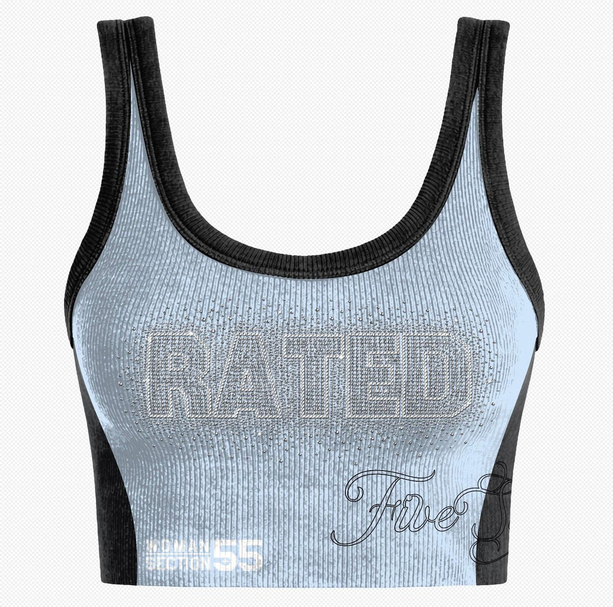 WMNS 55 "RATED" Crop Top